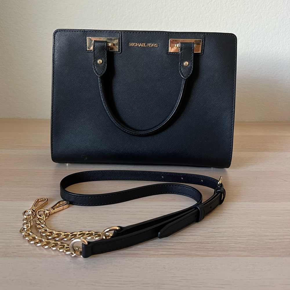 Michael Kors Quinn Saffiano Leather Satchel